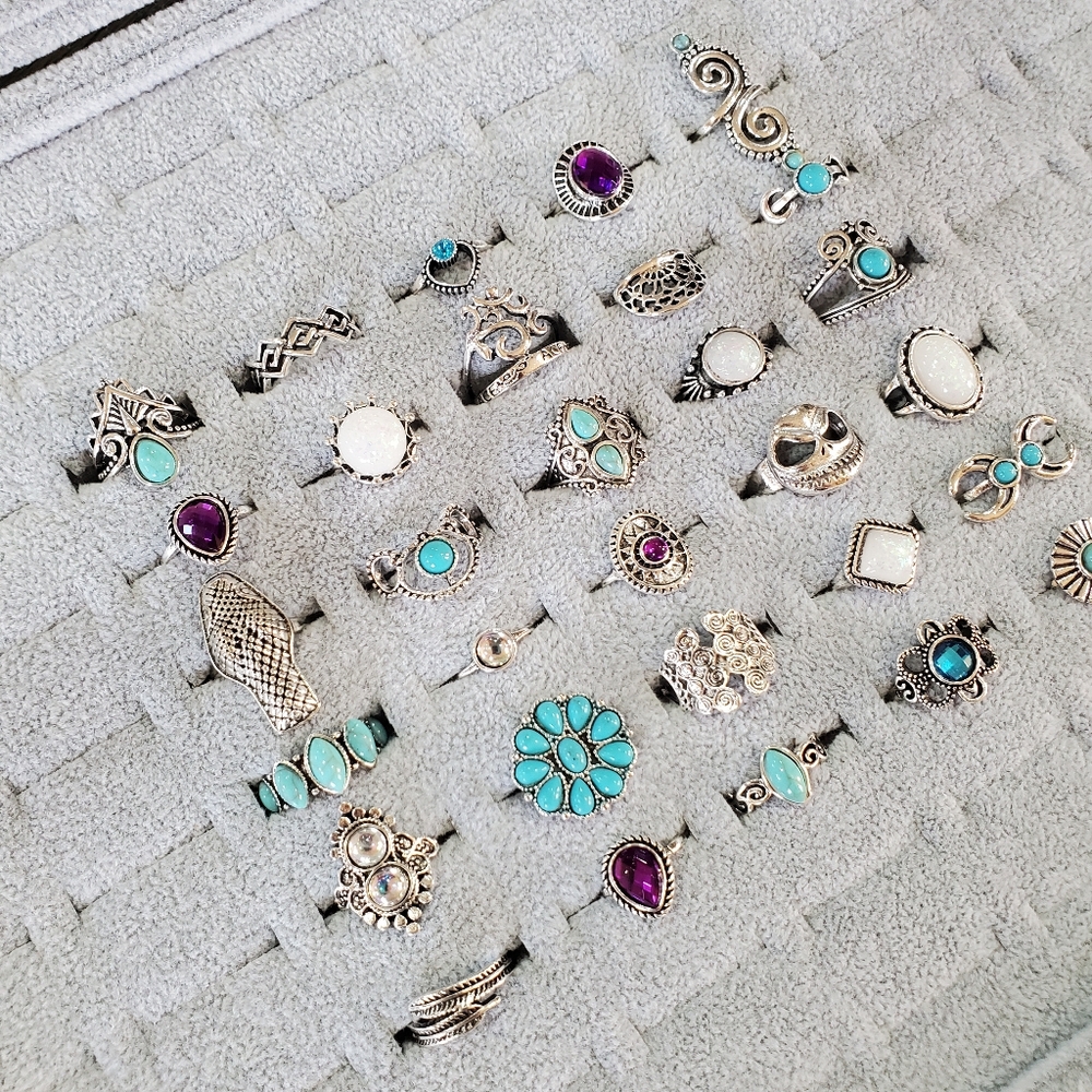 30 Pcs Boho Rings